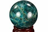 Bright Blue Apatite Sphere - Madagascar #121811-1
